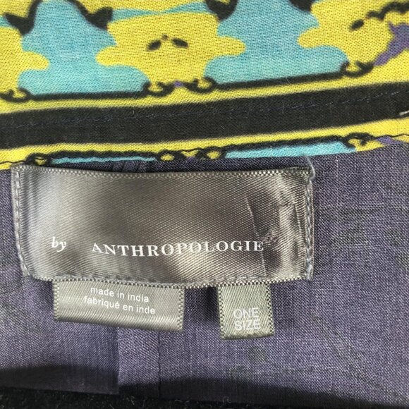 Anthropologie Kimono Cardigan Womens One Size Lemon Floral Boho Modal Lightweigh - Picture 5 of 16